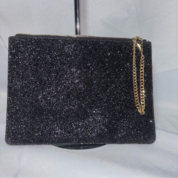 NFS ALDO Black Glitter Clutch/Pouch - Picture 1 of 9